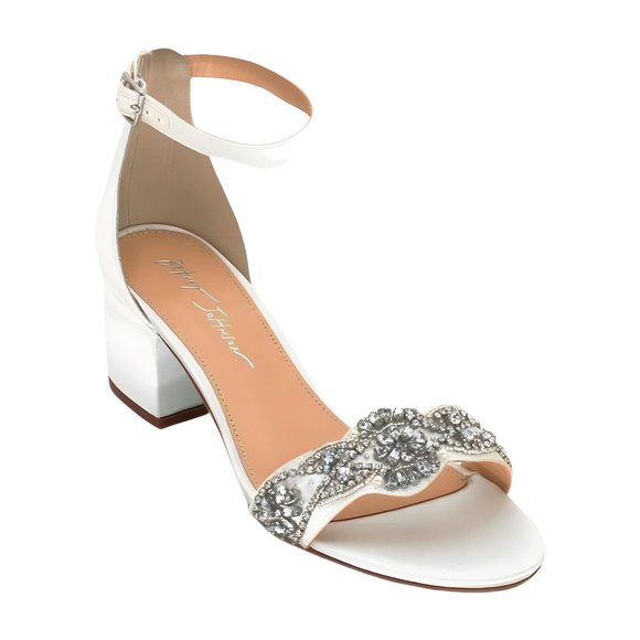 Betsey Johnson Shoes - Blue by Betsey Johnson Womens SB-Mel Heeled Sandal, Ivory, Size 8 M